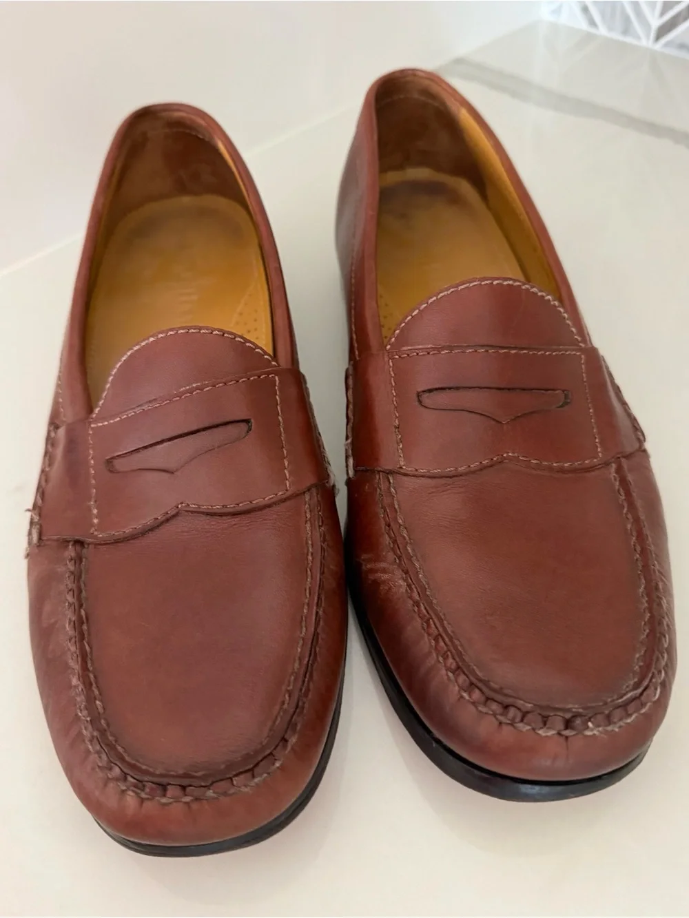 Cole Haan Classic Men's Brown Leather Penny Loafers size 9.5 M